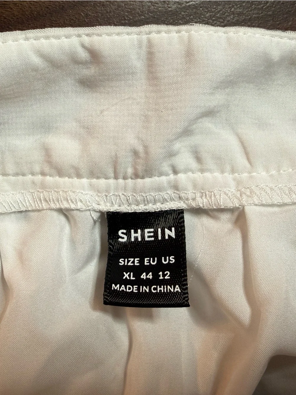 SHEIN White Tiered Maxi Skirt with Gingham Texture
